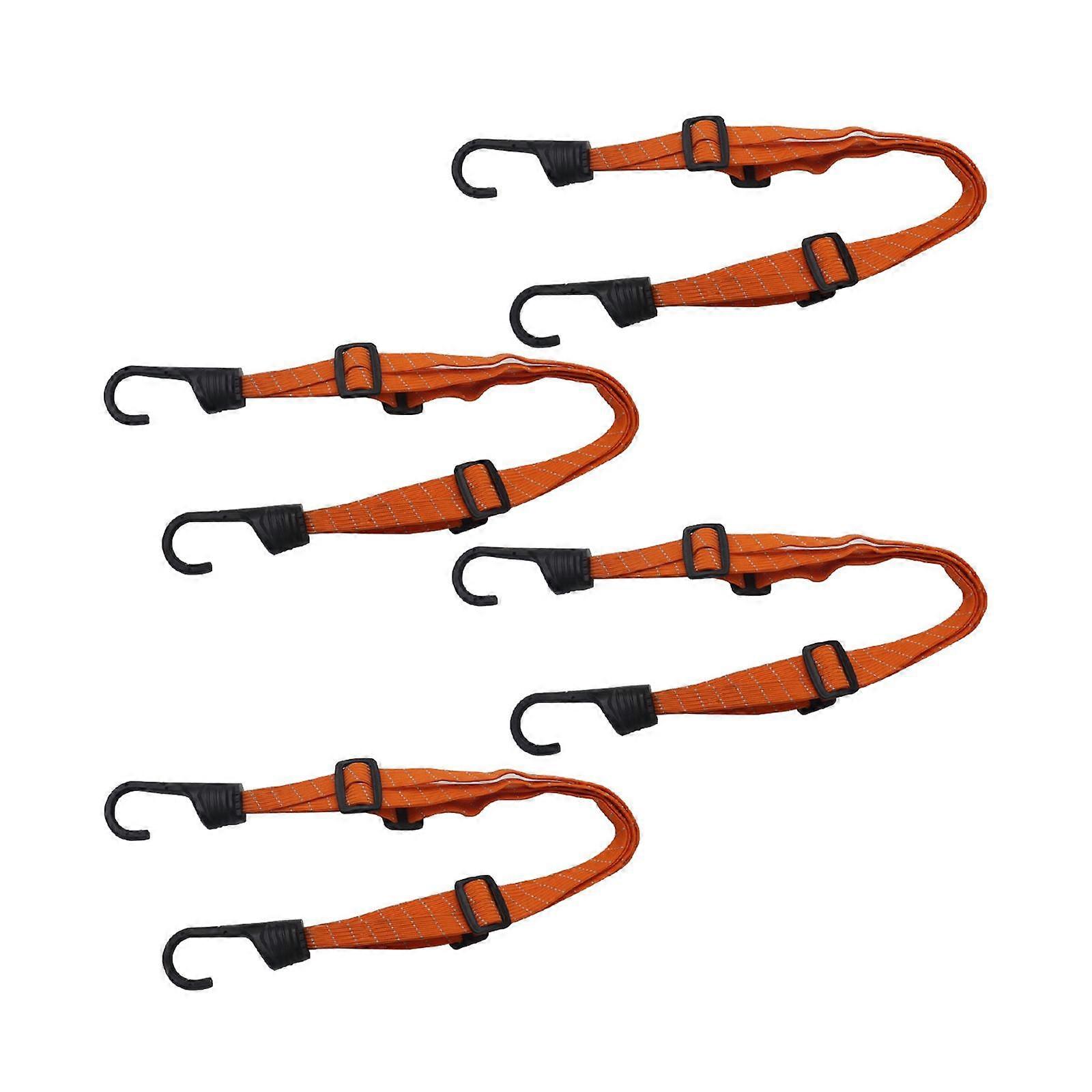 4 Pieces Helmet Fixed Rope Motorcycle Retractable Cord Sturdy High Strength