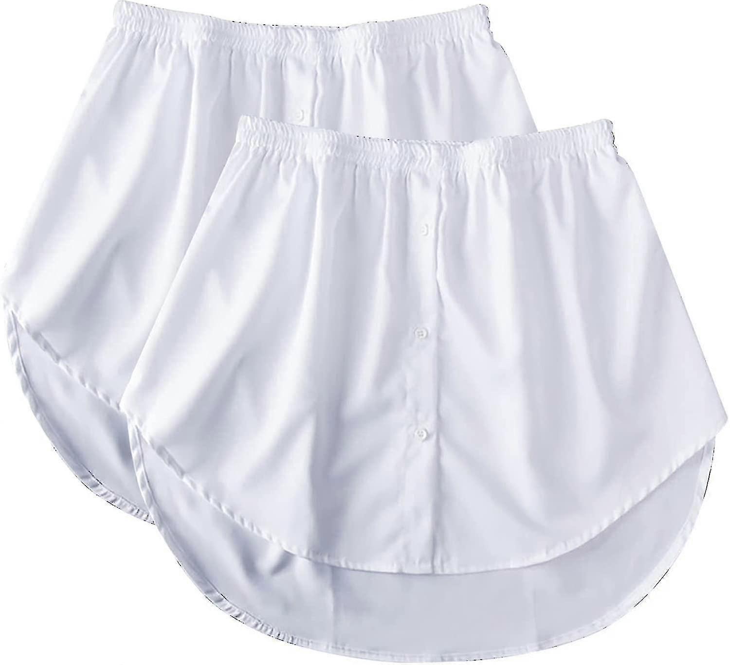 2 حزمة ملحقات قميص نسائي ، تنورة صغيرة ، تنورة بلوزة ، موسع ثوب نسائي مزيف أعلى تنحنح قميص تنورة صغيرة