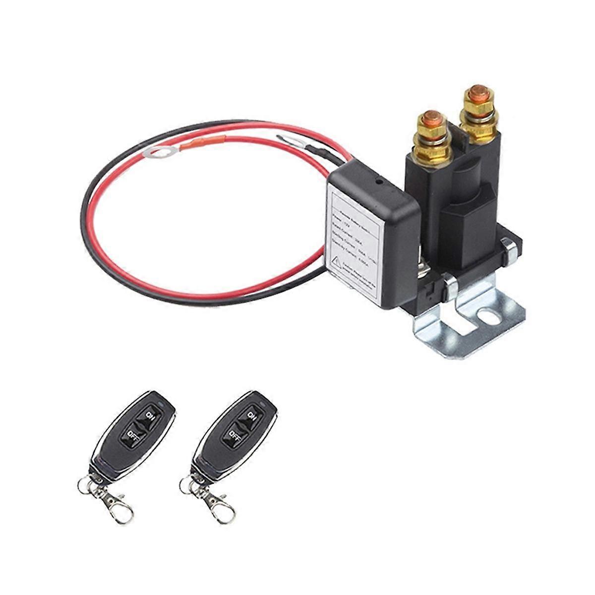 High Current Main Vehicle Battery Disconnect Switch Remote Cut-Off, Battery Isolator Kit, Voltage S