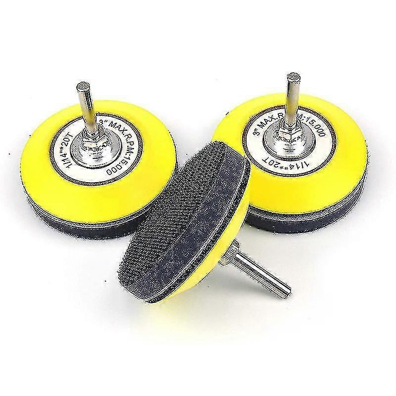 Compatible With3 Inch (75mm) Sanding Pad For Sanding Discs + Buffering Pad(3 Pack)