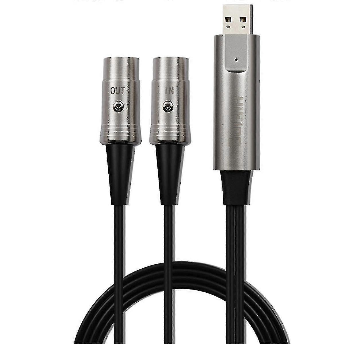 Hifing Usb In-out Midi Cable One In One Out Interface 5 Pin Line