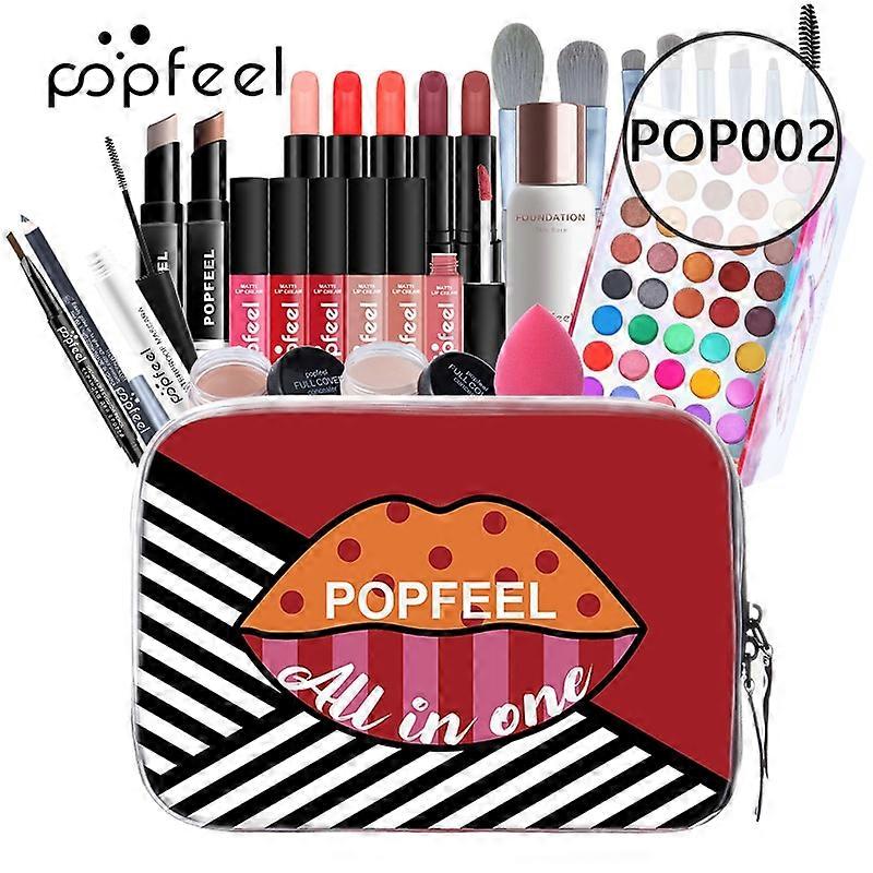 POPFEEL Full Professional Make-up Kit 8-35Pc All In One Komplettes Make-up Box Make-up
