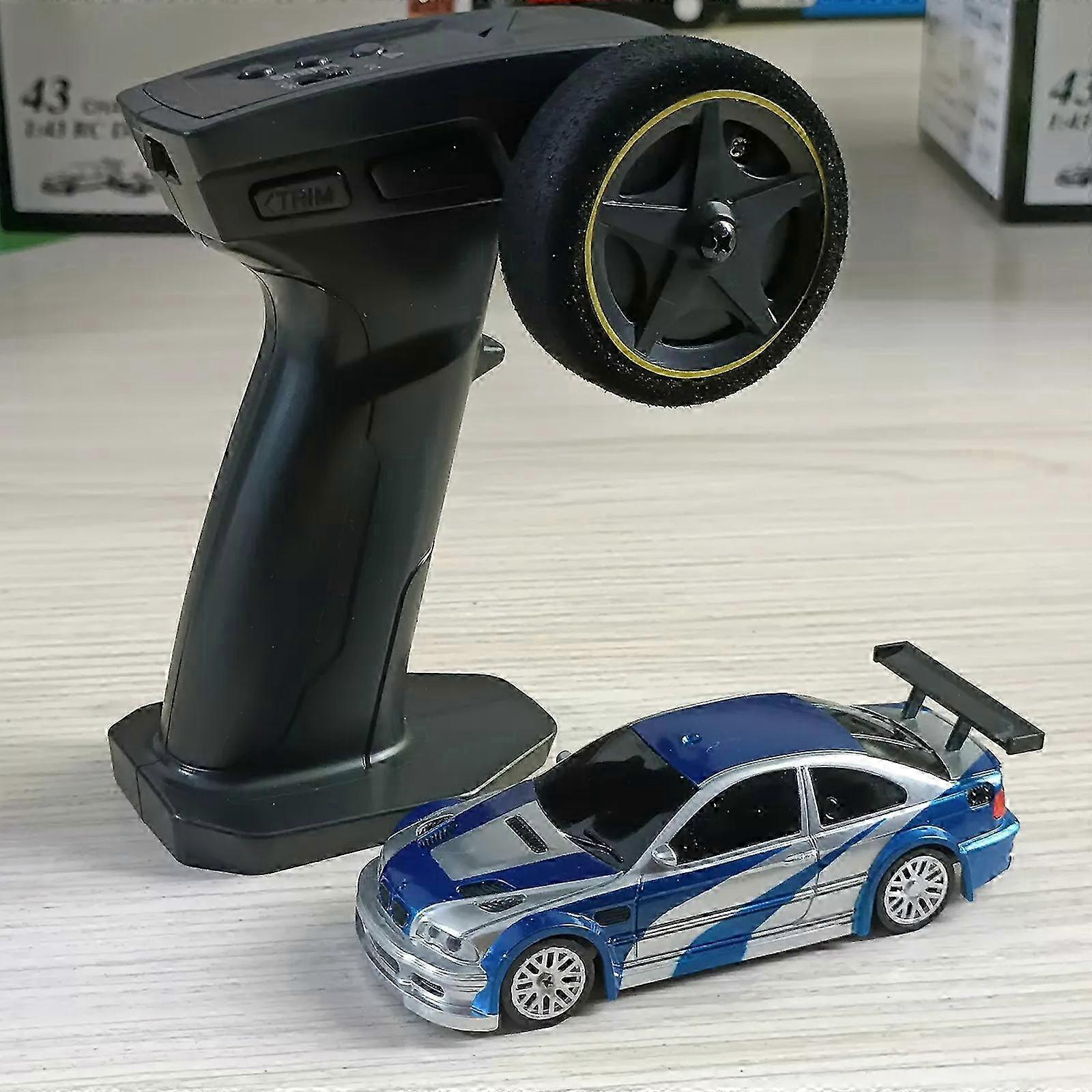 SHOYDID RC Elektrische Mini Racing Drift Auto Model met Verlichting Kit 1/43 Schaal 2.4G Volledig Evenredig (RTR Versie/Oranje