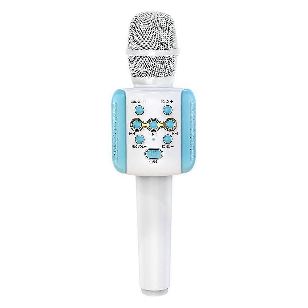 Wireless Bluetooth Microphone Portable Handheld Microphone Blue