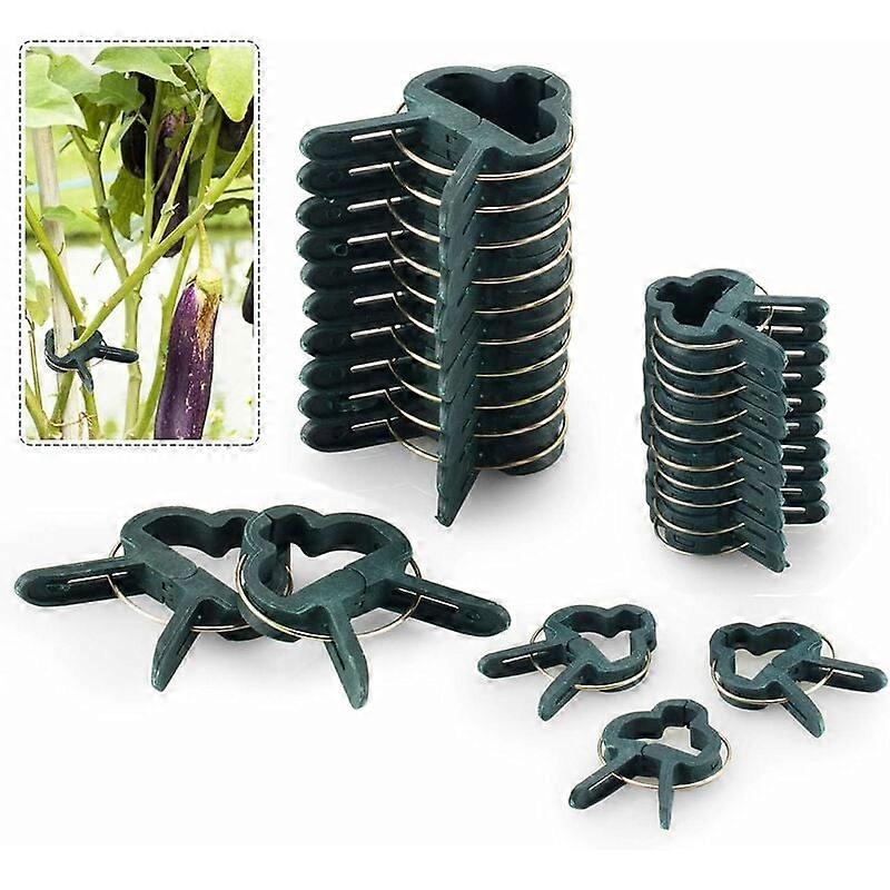80PCS Adjustable Plant Support Clips Garden Stake Covers Support Structure
