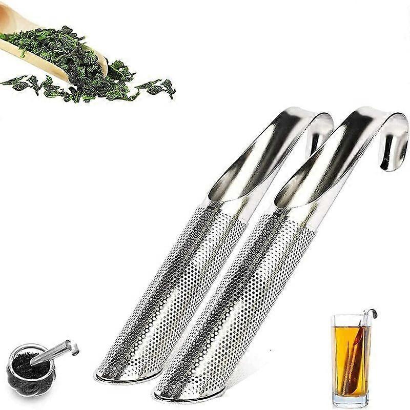2pcs Stainless Steel Tea Diffuser, Hook Handle Fine Diffuser Hose Holes, St