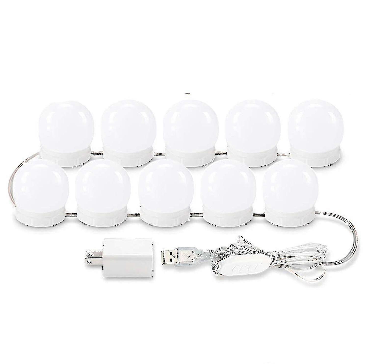 Led Vanity Mirror Lights,10 Dimmable Led Bulbs Makeup Lights Diy Kits