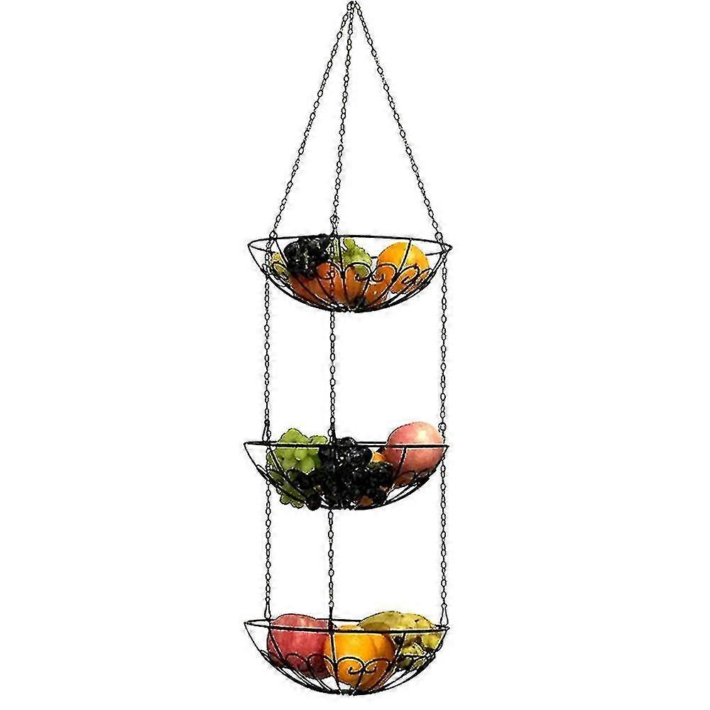 Fruit Basket With Hooks-kitchen Hanging Basket-kitchen Hanging Basket