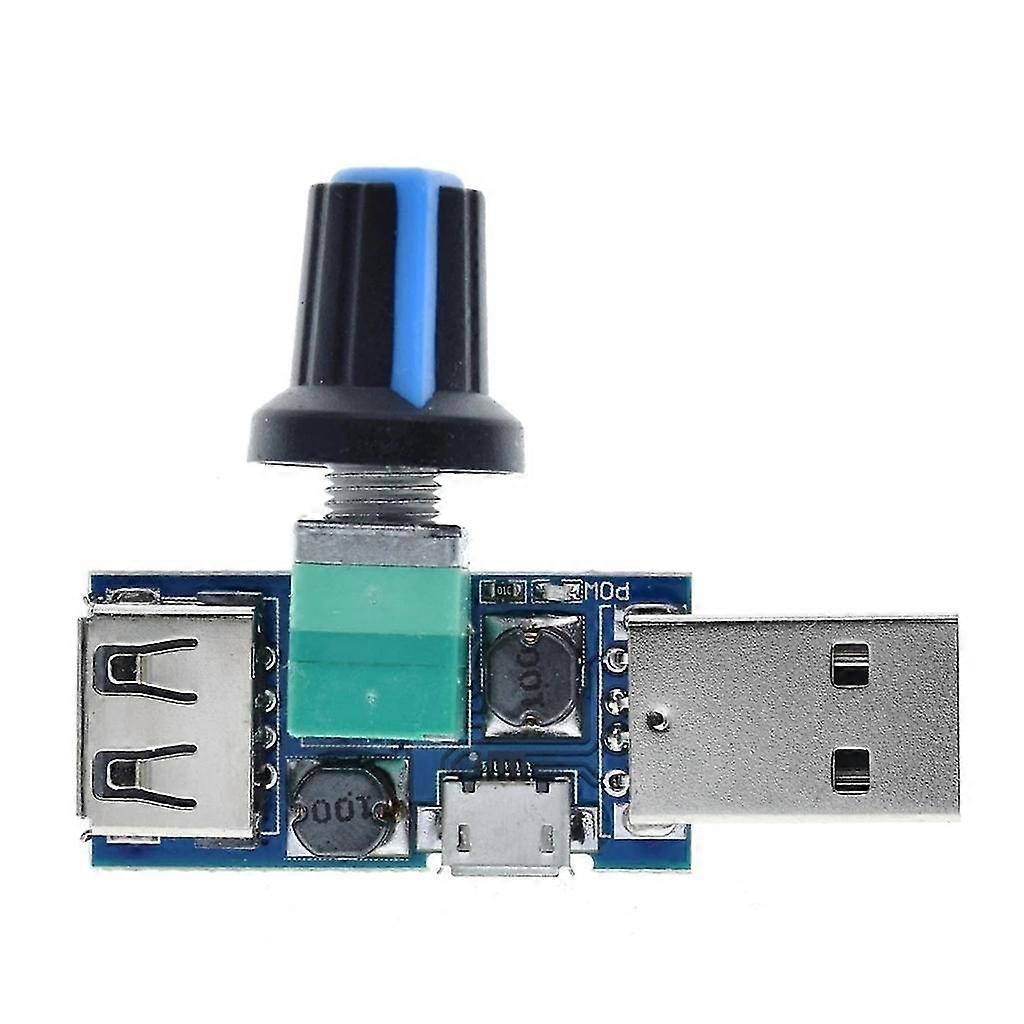Multi-gear Fan Motor Speed Controller Usb Speed Governor Dc 4v-12v For Pc Fan