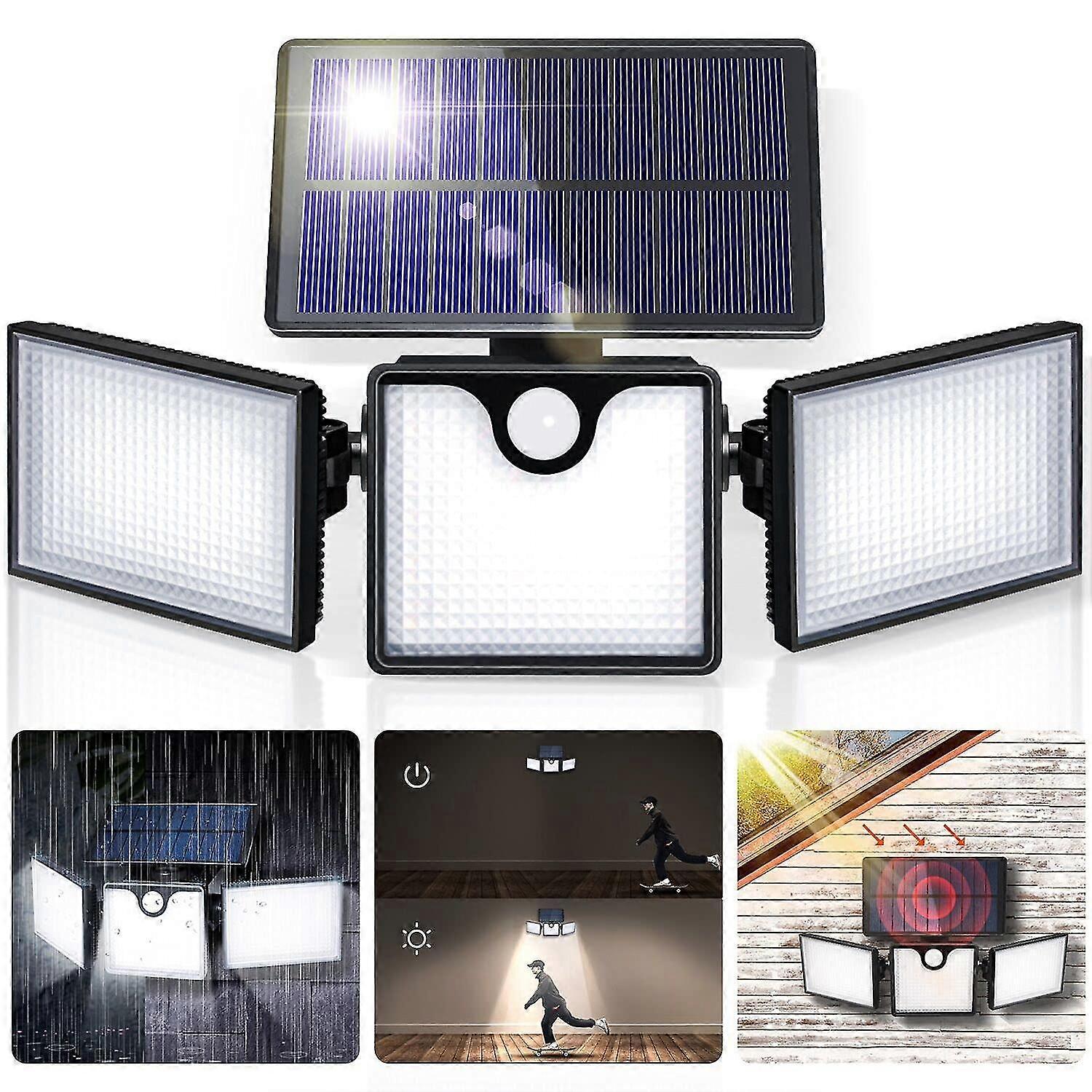 outdoor solar light, solar security light,360 degree adjustable, ip65 waterproof wall light.