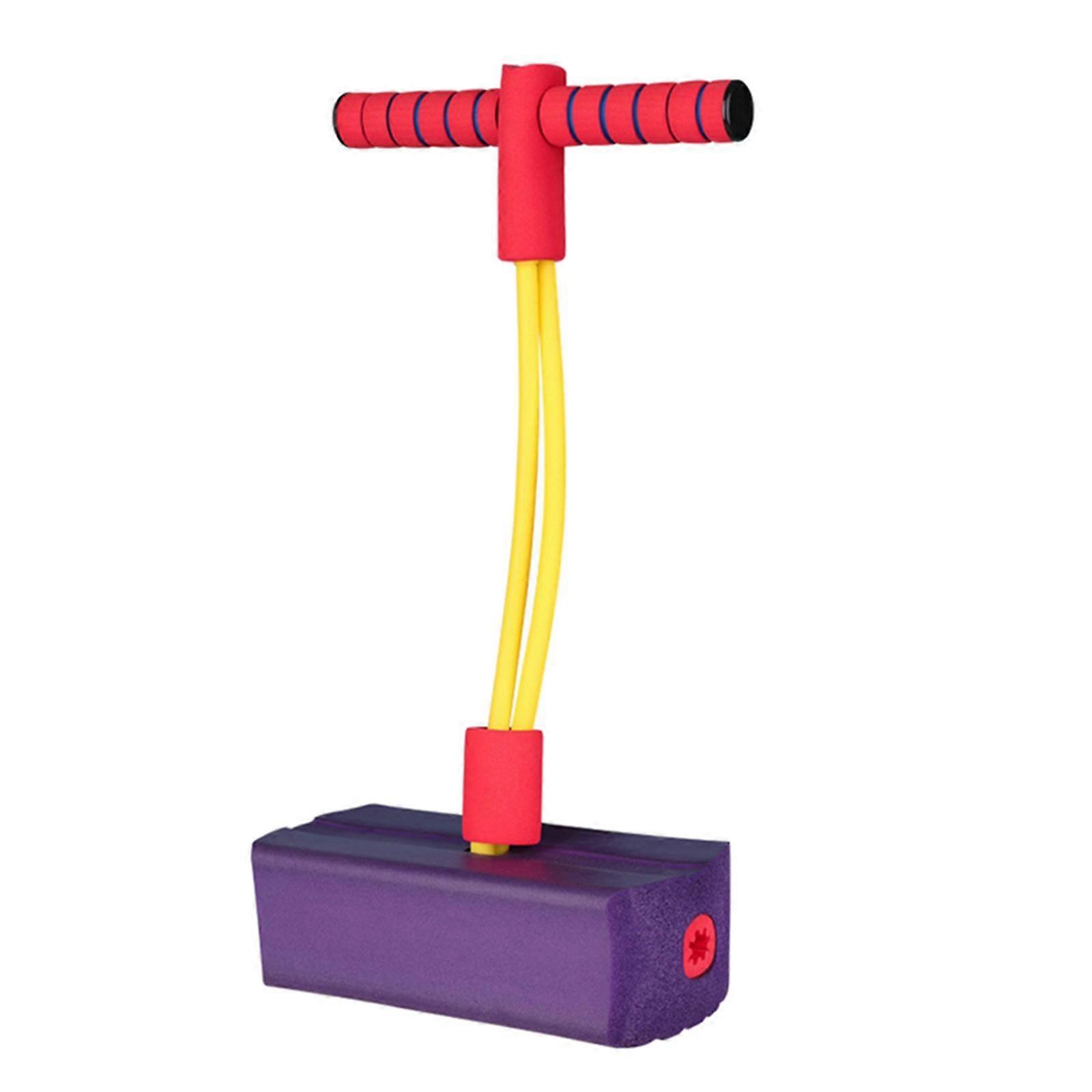 Durable Elastic Foam Pogo Jumper Bouncing Pogo Stick Toy Purple