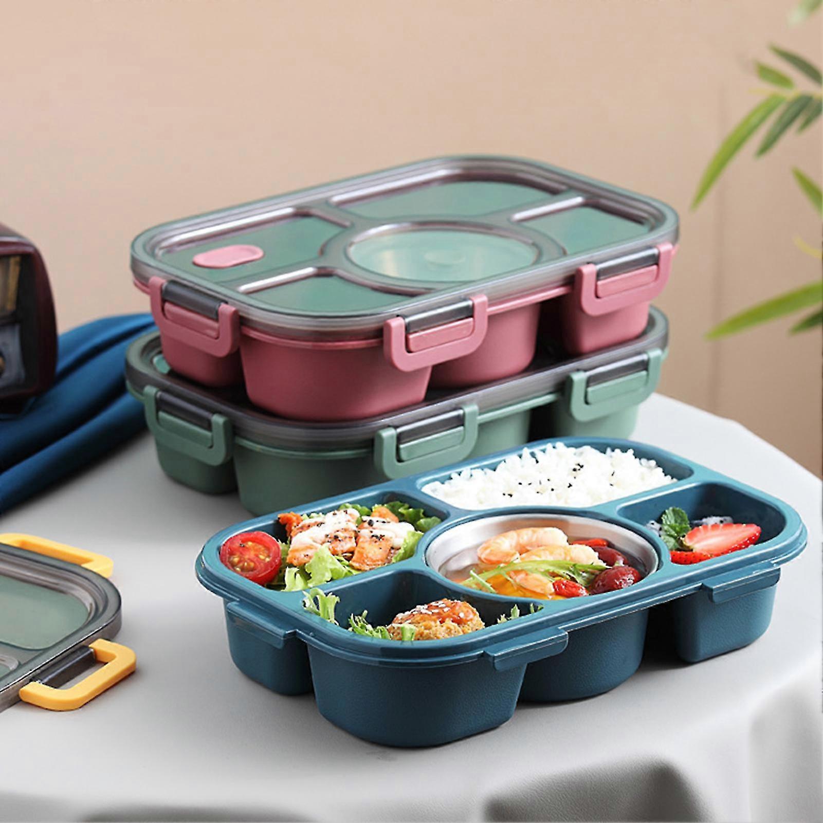 Lunchholder Box Multi-Grid Bpa Free Large Capacity Portable Sandwich Box Salat Lebensmittelbehälter für die Schule