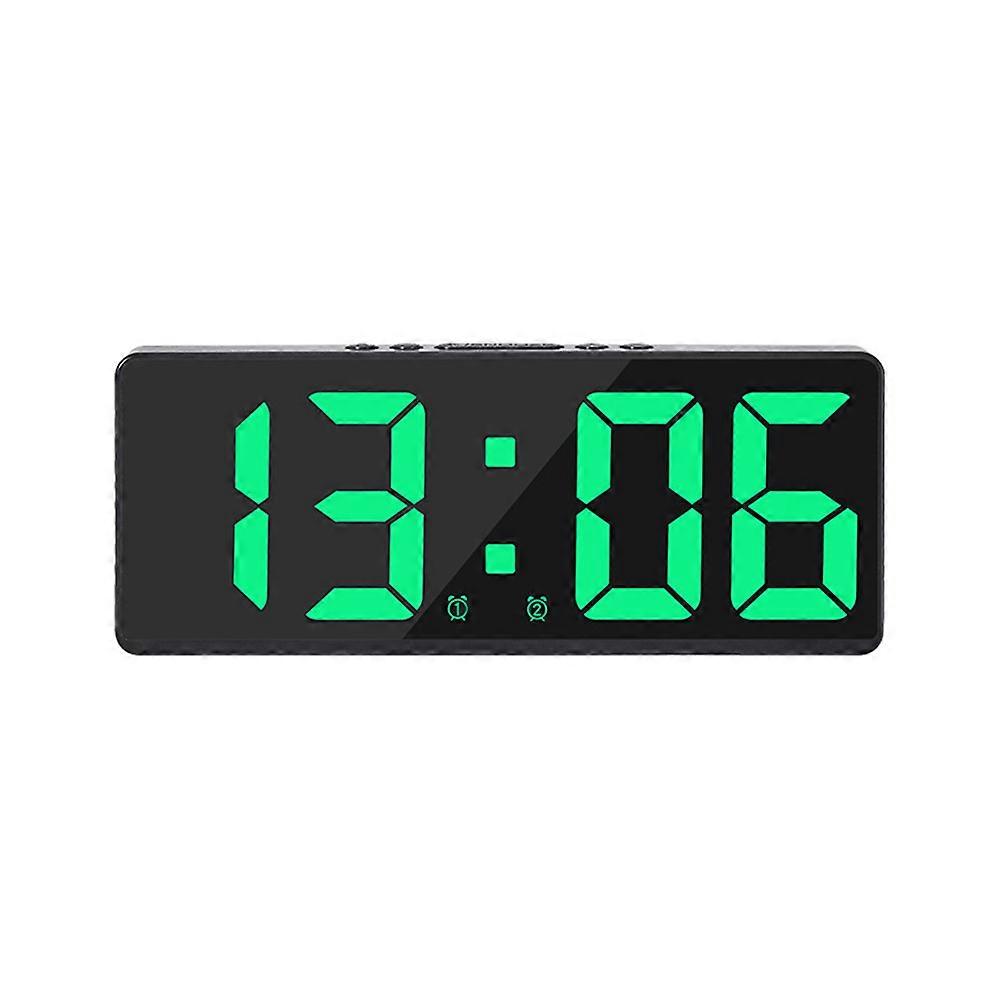 LED Digital Clock Mirror Display Snooze Alarm Temperature Time Table Desk Decor 2024