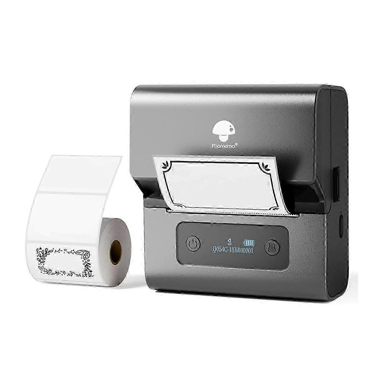 M221 Label Maker Machine Bluetooth Portable Label Maker For Barcodes,addresses,,mailings,stickers Gray