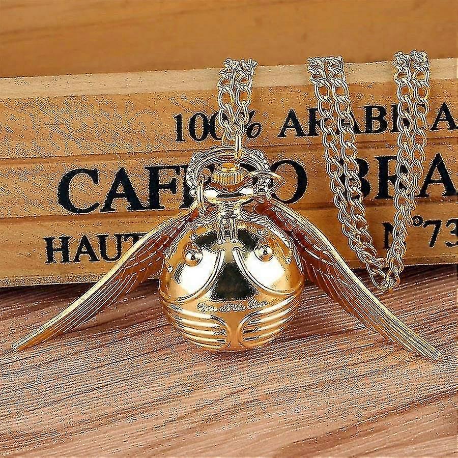 Collier Montre Doré