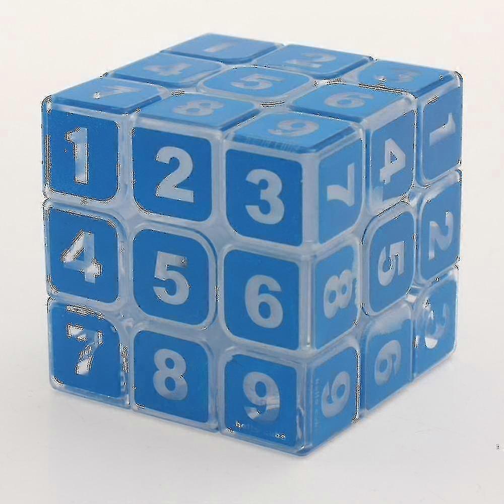 数字パズルのキューブ、教育玩具/大人のおもちゃ透明