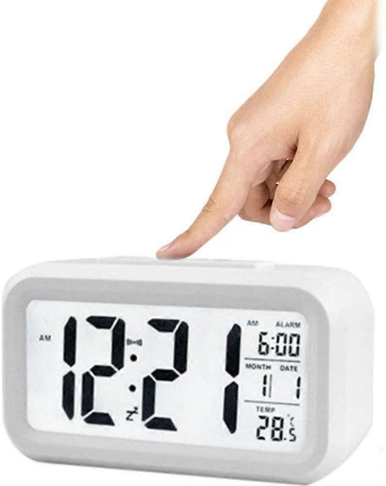 Digital Alarm Clock Large HD Screen Intelligent Night Light Alarm Clock