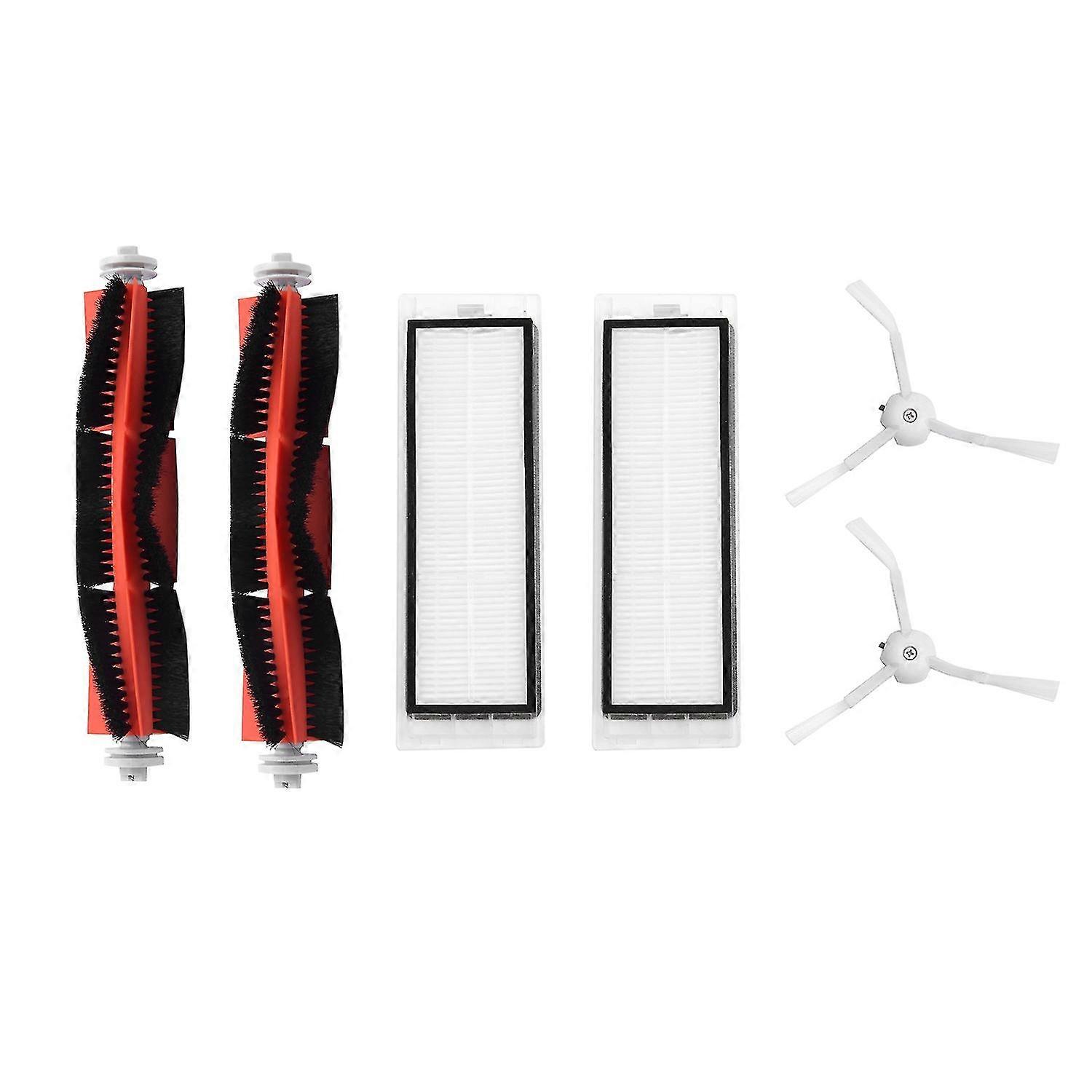 2pcs Main Brush 2pcs Hepa Filter 2pcs Side Brush For Xiaomi Robot