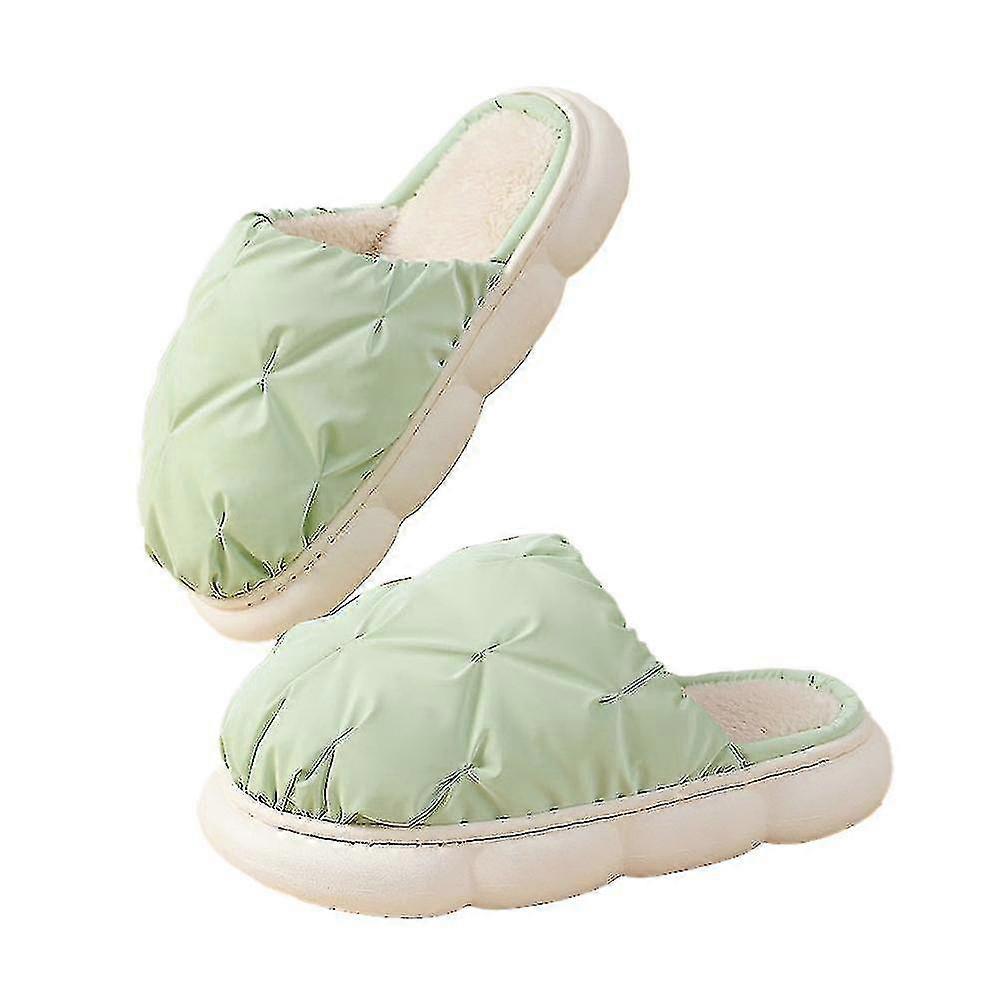 Damslip på fuzzy house tofflor utomhus inomhus varma plysch sovrumsskor