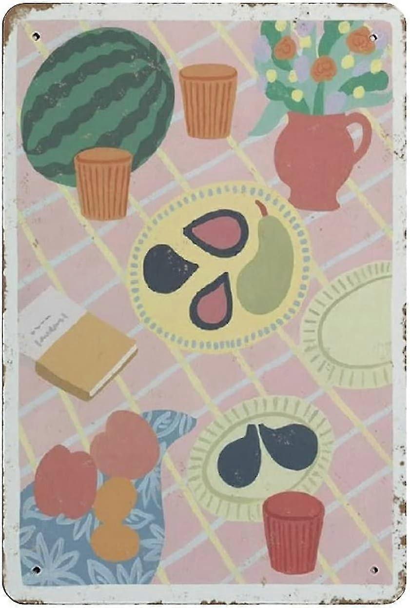 Placa de Metal Notting Hill London Vintage Lata Poster Placa de Metal 8x12 Polegadas OU 12x16 Polegadas Modo 2178