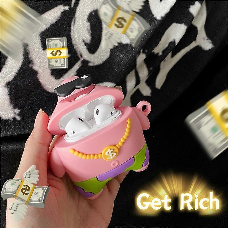 Airpods pro silicone protective case game machine is suitable for Apple headset case split airpods case-Send a big star+hook