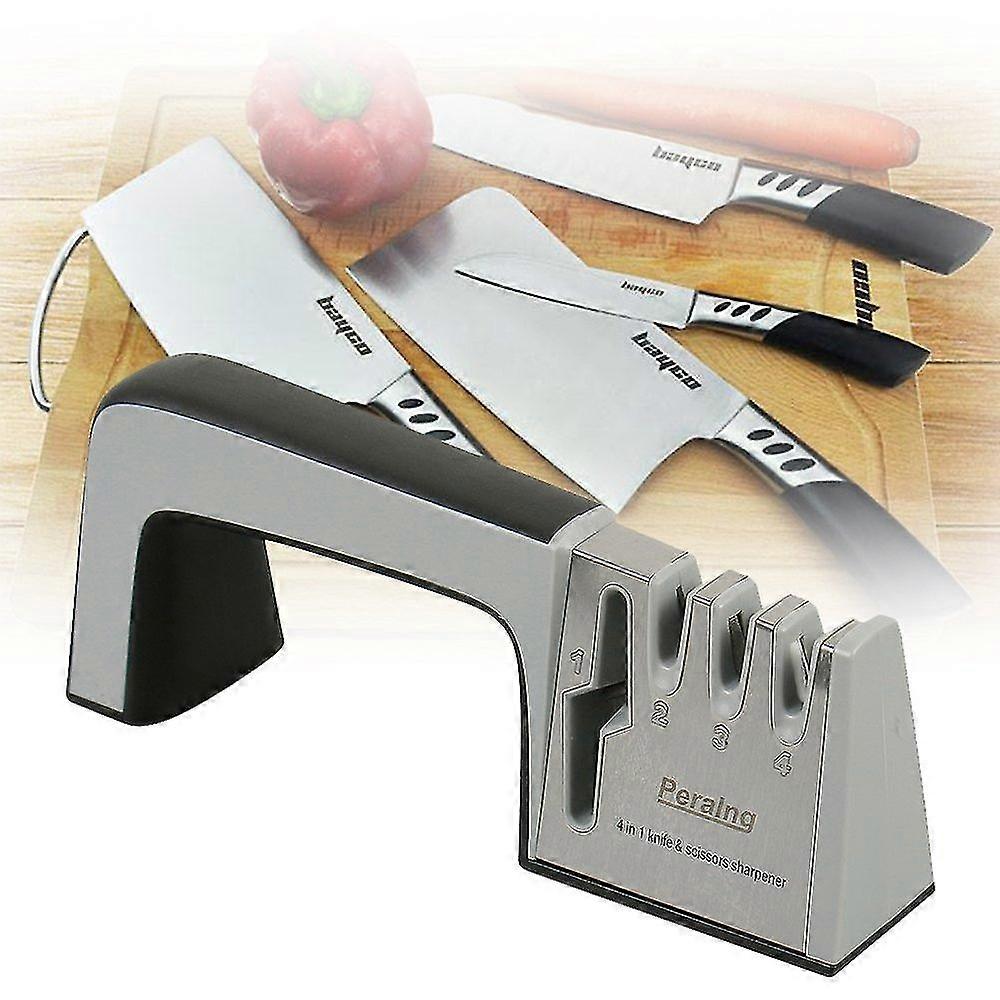 4-Stage Kitchen Knife Sharpener, Repair, Restore & Polish Knives