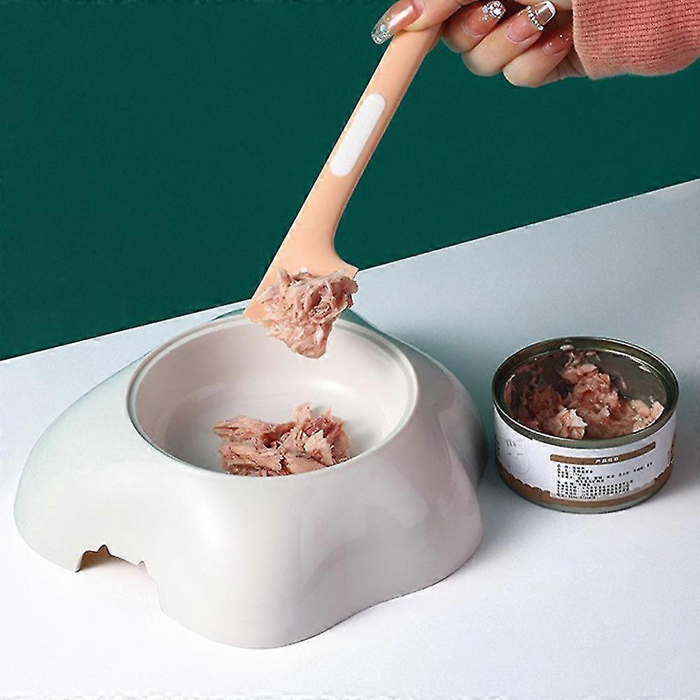 Pet Wet Food Can Mini Spatula Right-angle Design Pet Cat Dog Feeding Tool Easy Cleaning