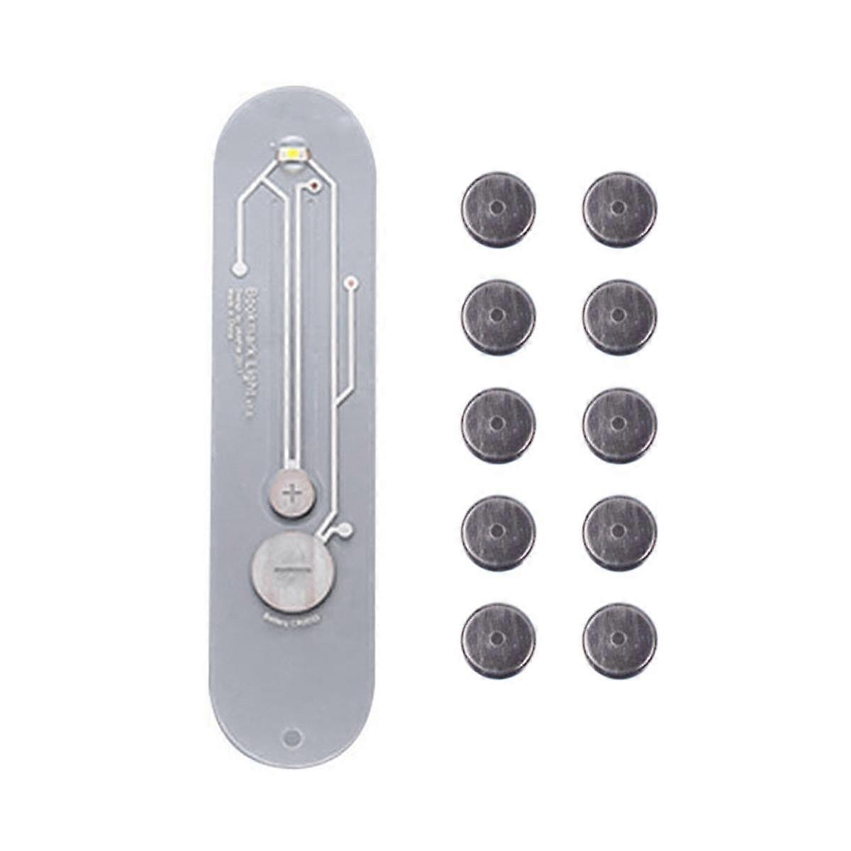 LED Warm Light Bookmark Book Light Ultra-Thin Curved Folding Reading Light Portable Night Lamp for Magazines, EReaders