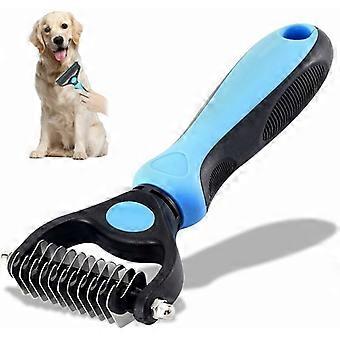 Dog Brush, Dog Undercoat Comb, Long Hair Dog Brush, Pet Comb Brush Dog Hair Brush, Professional Ideal for Detangling Dogs and Cats, and for Removing D