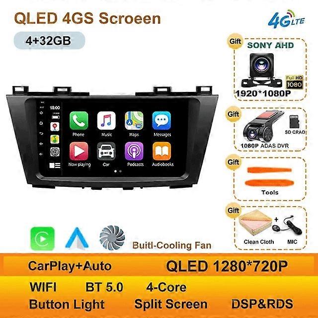 Android 13 For Mazda 5 3 CW 2010 - 2015 Car Radio Multimedia Video Player Navigation GPS Carplay Auto WIFI 4G DSP 360 camera