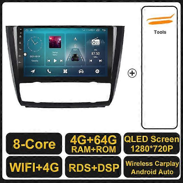 Android 11 For BMW 1 Series E81 E82 E87 E88 2004 - 2011 Car Radio Stereo Multimedia Video Player Navigation GPS Wireless Carplay