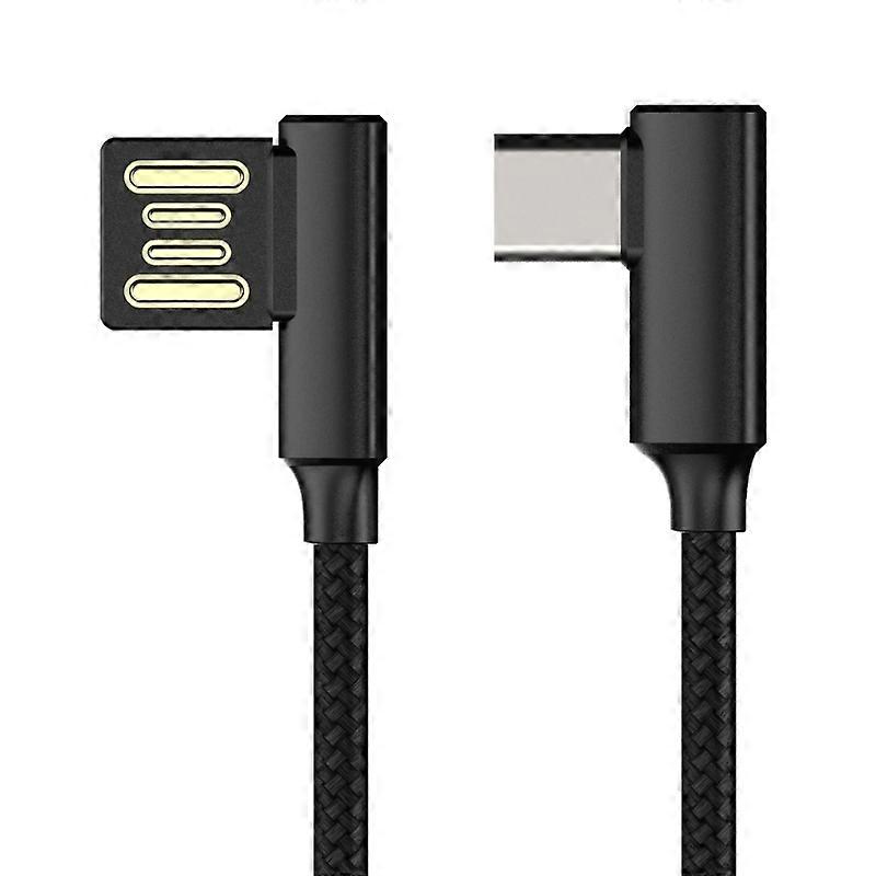 Reversible Type-C USB Phone Charging Elbow Line Data Cable Data Sync- Charging