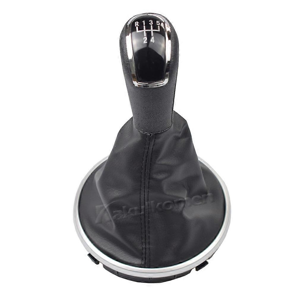 For Skoda Fabia 2 2007 2008 2009 2010/Roomster 2006-2010 New 5 Speed Gear Shift Knob With Leather Gaiter Boot Cover