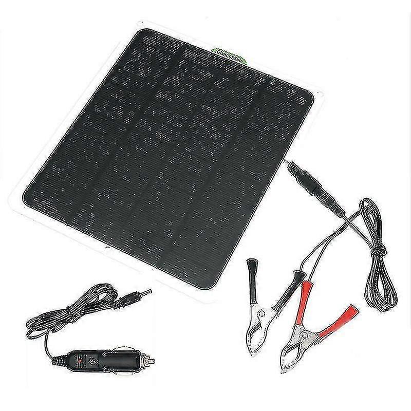 20w solcellepanel 12v trickle lader batterilader kit vedlikeholder båt rv bil