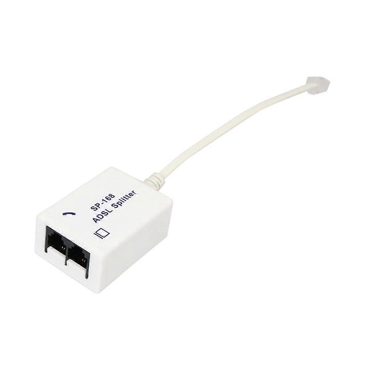 2Pcs DSL Filter Splitter ADSL Splitter for Phone Line Male to 2 Female RJ11 6P4C/6P2C Telephone Mod
