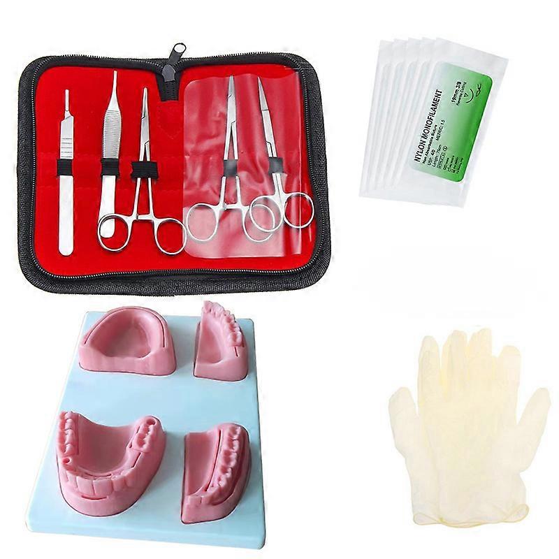 Oral suture practice model with base silicone tooth module dental training teaching equipment