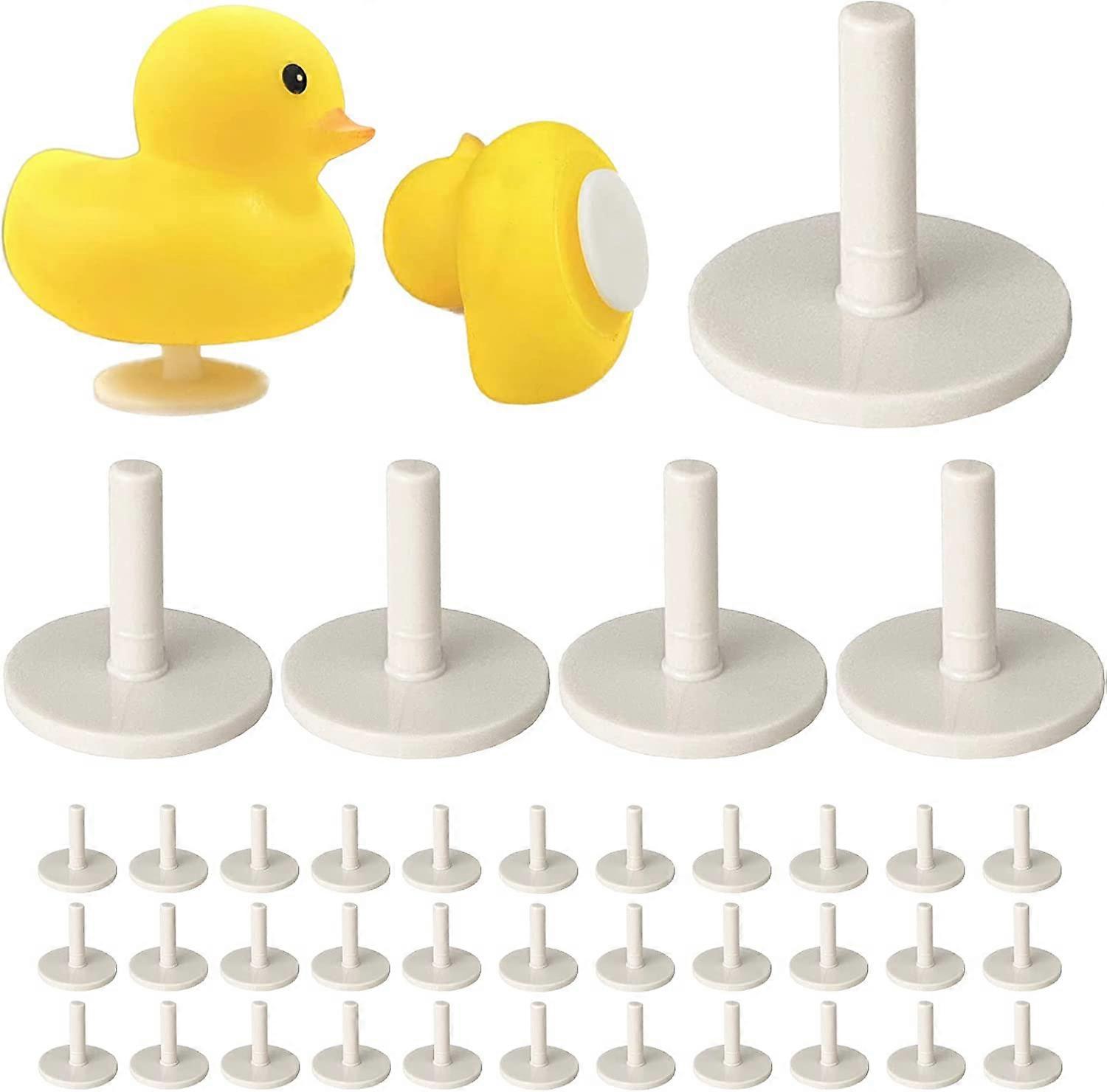 40Pcs Duck Plug, Rubber Duck Mount, Flock Locker Rubber Duck Holder for Jeep Dash and Fixed Display, Gift for Jeep Lover