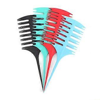Geflecht- und Scheibendauerwellenkamm, Haar-Highlight-Slicer-Kamm, Zopf- und Scheibendauerwellenkamm-Highlight-Haarfärbewerkzeug
