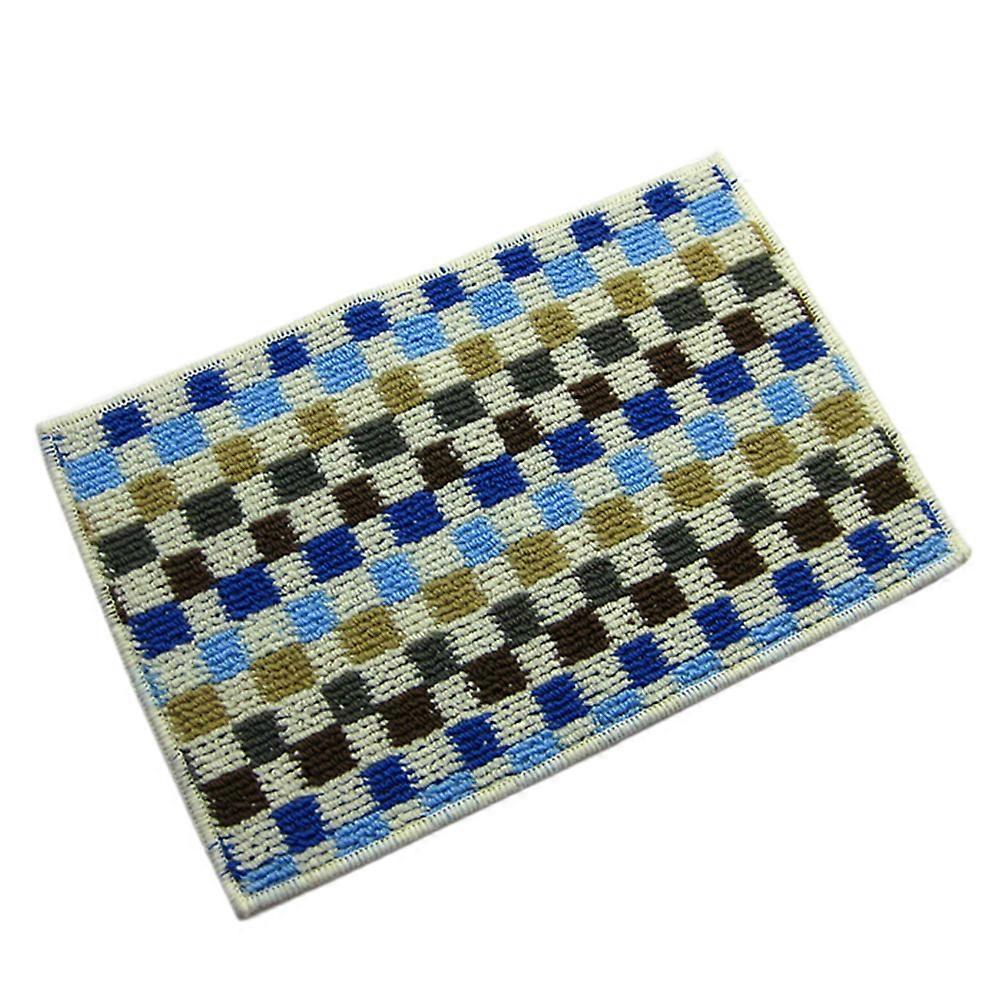 Checks Pattern Door Ground Floor Mat Carpet Antiskid