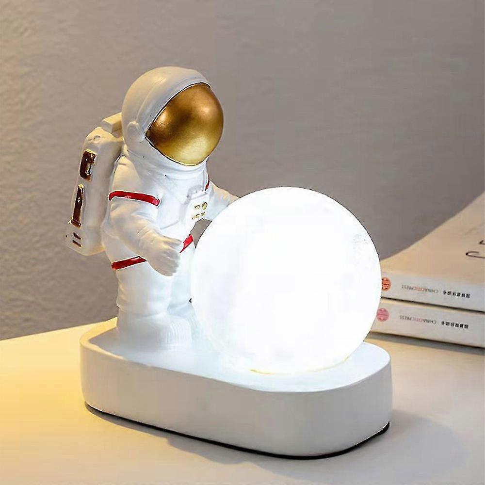 Astronaut Moon Led Night Light Bedside Atmosphere Lamp Desktop Ornament