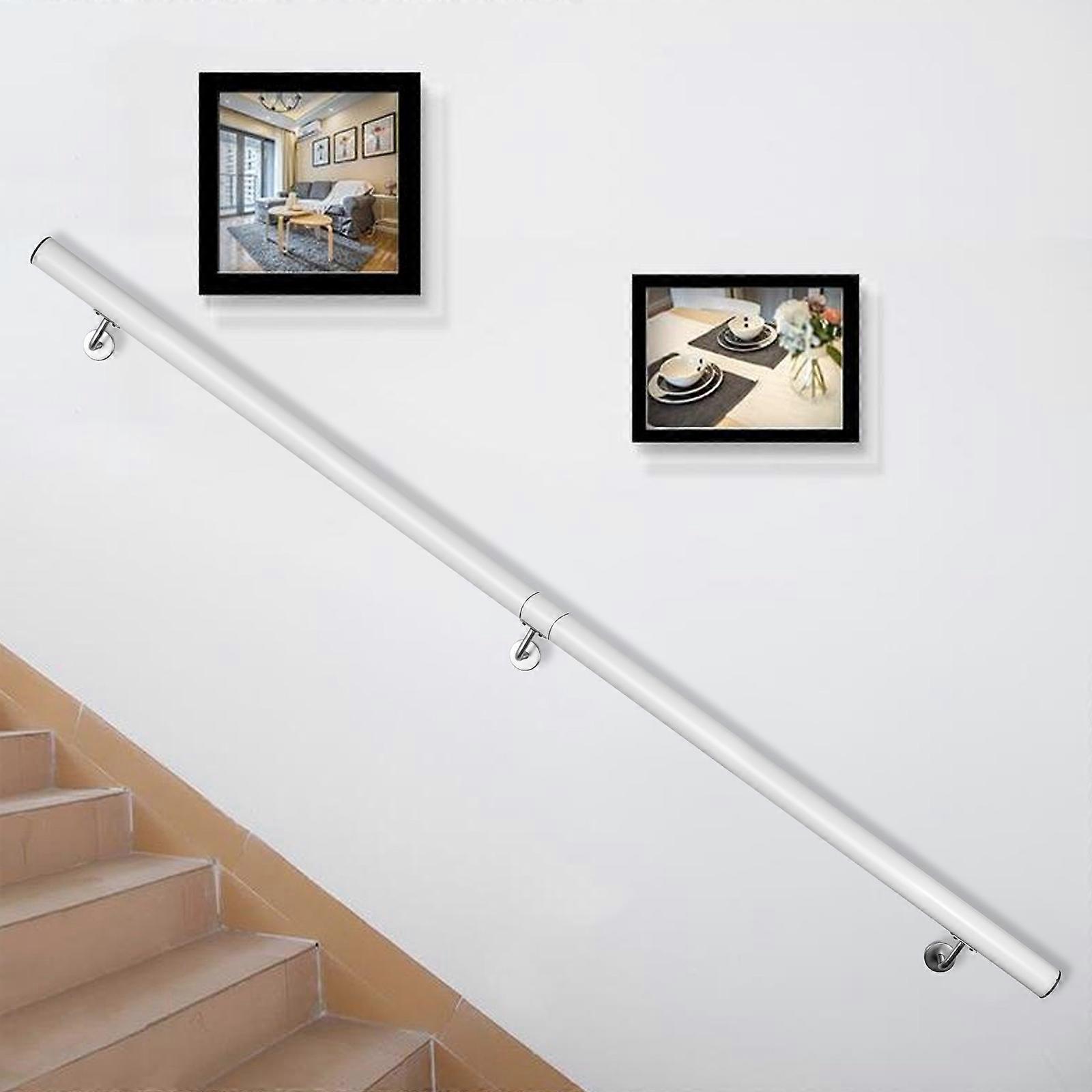 Corrimano scala in alluminio 6ft Binario scala nero Corrimano moderno 200 libbre Carico