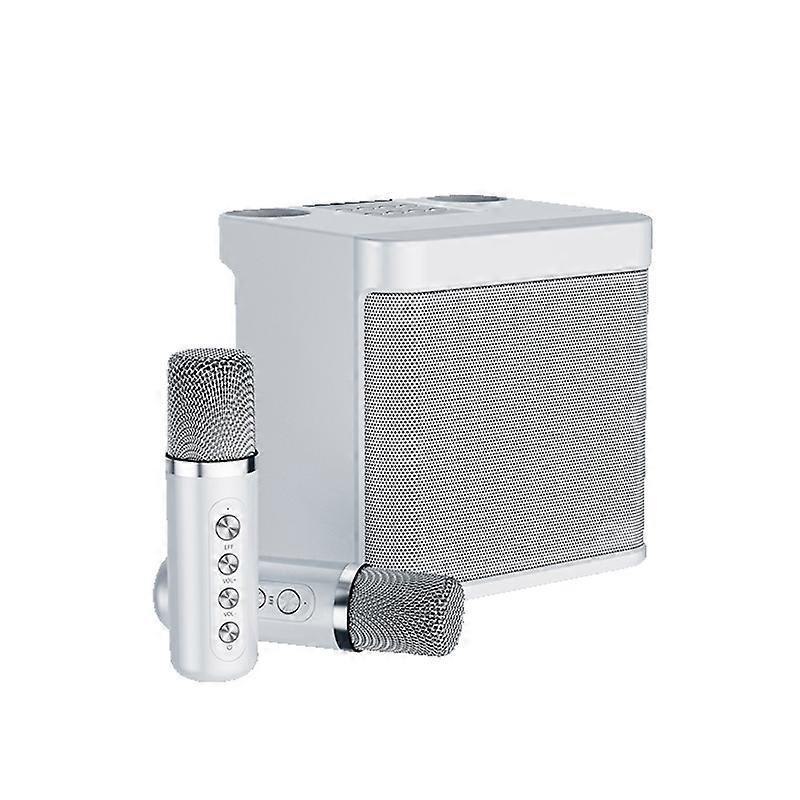 Portable Karaoke Machine Bluetooth-compatible Speaker with 2Wireless Microphones