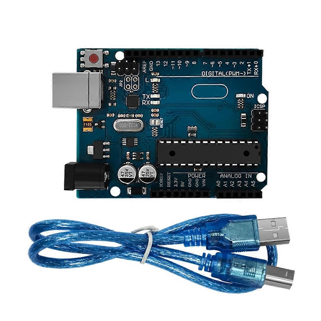 لوحة UNOR3 ATmega328P مع كابل USB (متوافق مع Arduino) ل Arduino