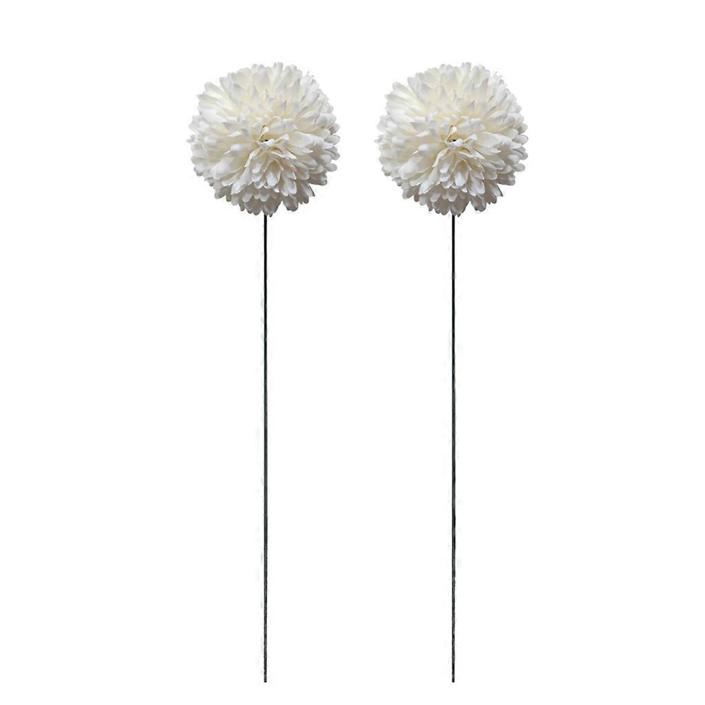 2pcs Simulation Dandelion Garden Stake  Yard Lawn Home Decorations Crafts