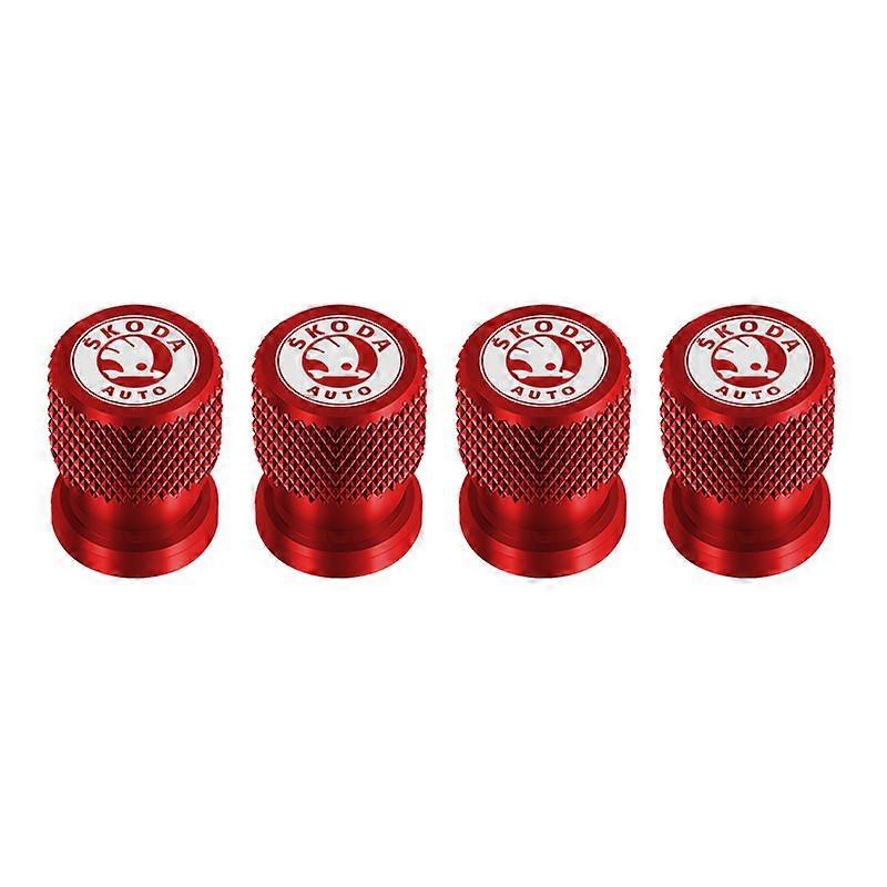 For skoda octavia fabia rapid yeti Kodiaq superb octavia a 5 a 7 2 Car Wheel Tire Valve Air Port stem caps Accessories