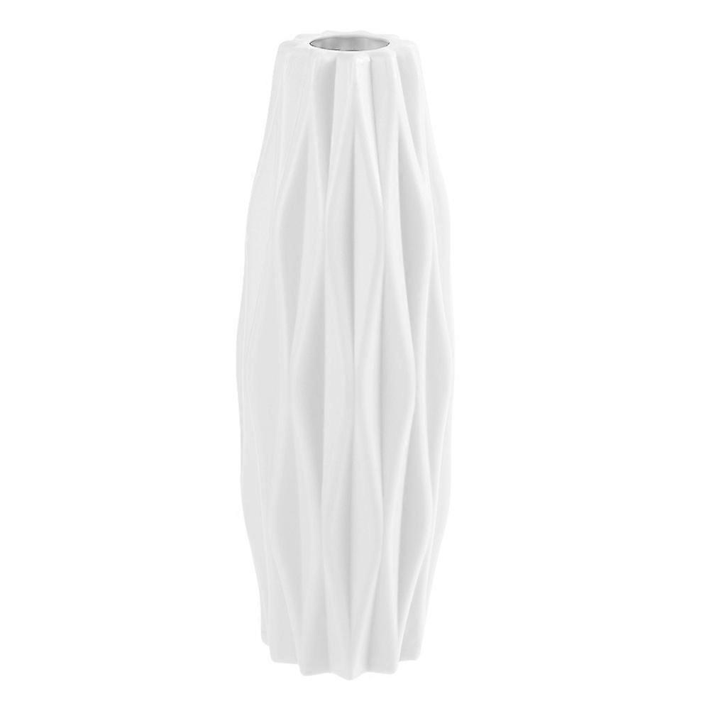 1Pc Nordic Style Vase Modern Creative Simplicity Vase Decoration Flower Container Desktop Adornment White