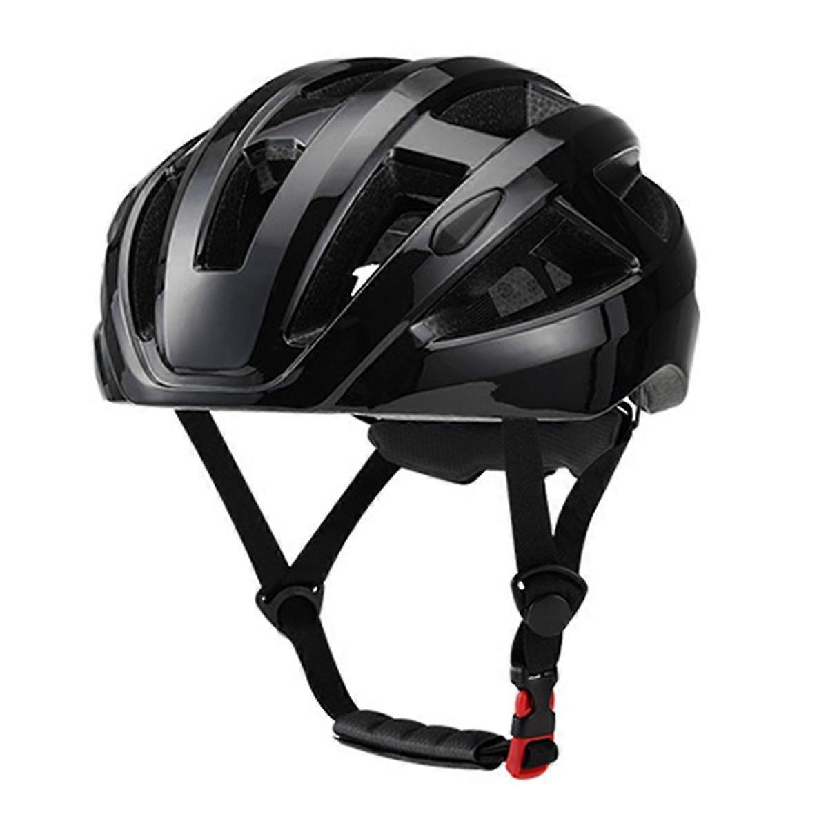 Fahrradhelm für Erwachsene, Sommerleichte Microshell, Herren und Damen, Passformanpassung, Empfohlene Passform 55-61 cm, für Radfahren, Schwarz