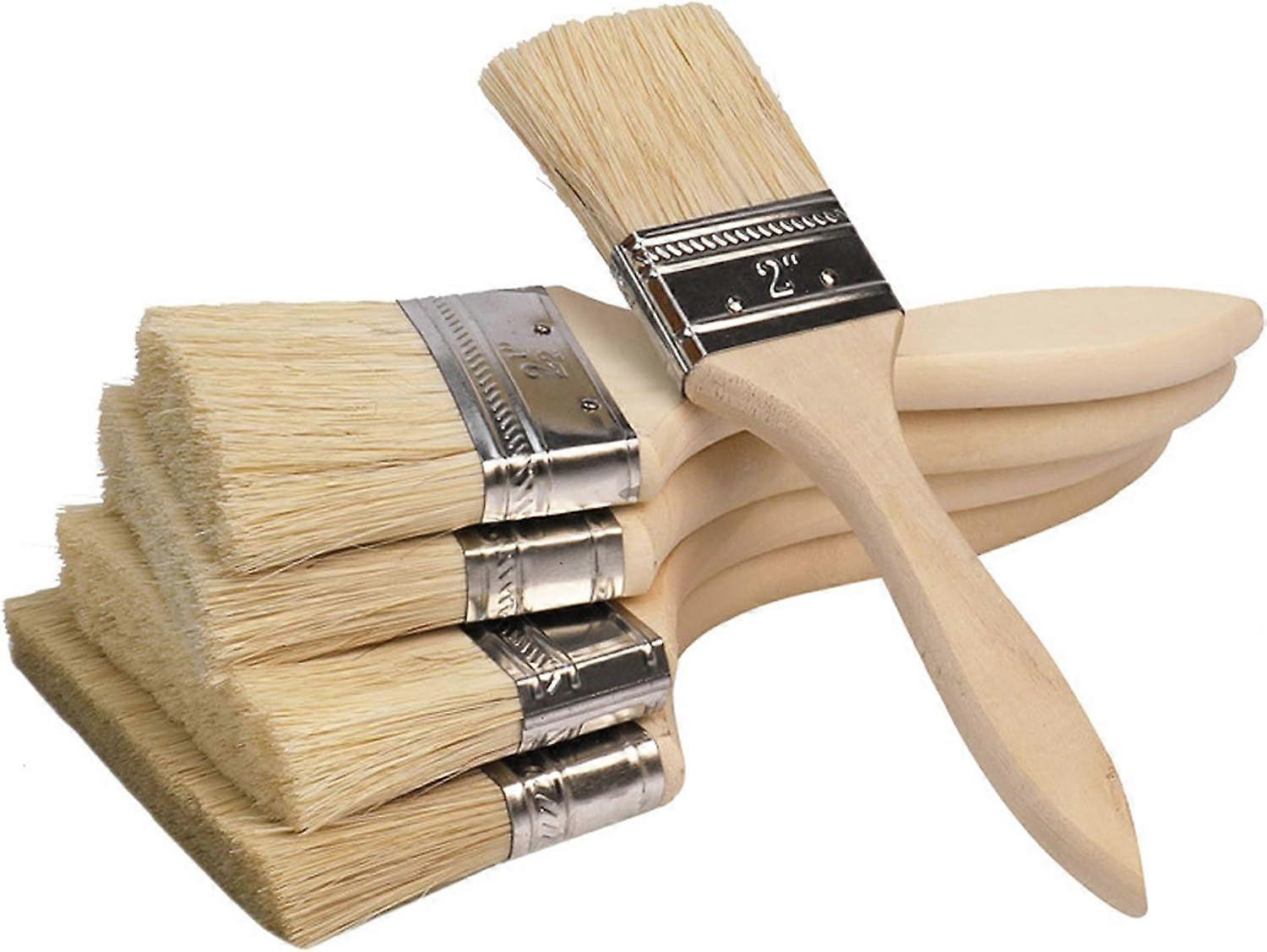 مجموعة فرش طلاء مكونة من 5 عبوات بمقبض خشبي ، جودة ممتازة ، لديكور الحائط ، للخزانة ، الإطار ، ديكور المنزل ، تجديد الحدود (2 3 4 5 6 بوصات)