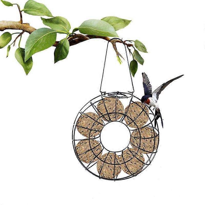 Round Bird Feeder Hanging Bird Feeder Wild Bird Feeding Tool for Outdoor and Indoor