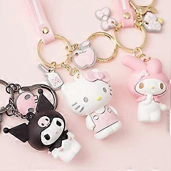 ICEBLUEOR Portachiavi Gatto Gattino Portachiavi Portachiavi per Chiave Auto Kawaii Adorabile Borsa Pendente Giocattolo Idea Regalo per Ragazze, Donne e Uomini